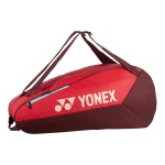 Torba na rakiety Yonex Team Racquet (torba na sprzęt, 2 główne komory) 2026 czerwona 6-sztukowa